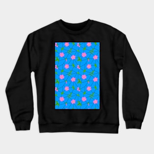 geometric floral quilt Crewneck Sweatshirt